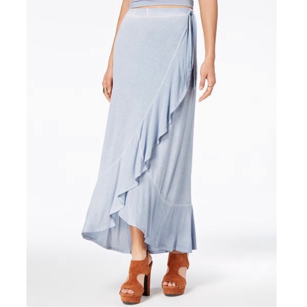 American Rag ruffled wrap skirt